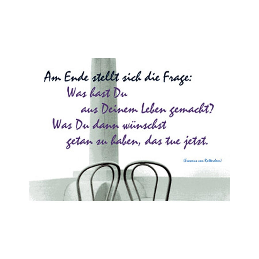 Es Stellt Sich Die Frage Synonym Postkarten Am ende stellt sich die Frage Online kaufen - Kostenloser